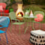 Handmade Clay Ringo Modern Outdoor Chimenea, 39"