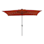 Red Rectangle Outdoor LED Aluminum Umbrella, 6.5x10