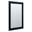 Flat Black Framed Rectangle Wall Mirror, 24x36