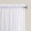 Emily White Rod Pocket Sheer Voile Curtain Panel, 63"