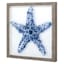 Ty Pennington Framed Blue Starfish Textured Canvas Wall Art, 13"