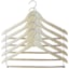 5-Piece Suit Hangers with Bar, Natural Wood
