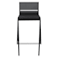 Grammercy Black Steel Slat Patio Bar Stool