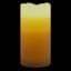 Honeybloom Brown Ombre Wax LED Pillar Candle with 6-Hour Timer, 3x6