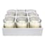 9-Pack Ivory Unscented Glass Votive Candles