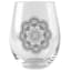 Set of 4 Moroccan Design Stemless Wine Glasses