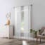 Kailey White Sheer Curtain Panel, 84"