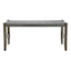 Honeybloom Faux Leather Dark Grey Strap Bench