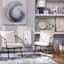 Tracey Boyd Framed Swirl Embellished Canvas Wall Art, 41"