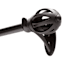 Lilly 5/8" Black Cage Decorative Fast Fit Curtain Rod, 36-66"