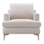 Crosby St. Tribeca Ivory Accent Chair