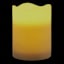 Grey Wax LED Pillar Candle with 6 Hour Timer, 3x4