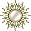 3-Piece Gold Ornate Wall Mirror Set, 10"