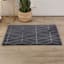 Charcoal Contemporary Distressed Foil Accent Rug, 25x43