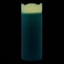 Blue Wax LED Pillar Candle with 6 Hour Timer, 4x10