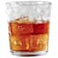 4-Piece Chevron Embossed Double Old Fashioned Glass Set, 12.5oz