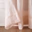 Lyra Blush Sheer Rod Pocket Curtain Panel, 84"