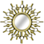 3-Piece Gold Ornate Wall Mirror Set, 10"