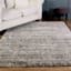 (C154) Eliza Grey Shag Area Rug, 5x7