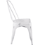 Oregon Vintage Metal Dining Chair, White