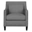 Erica Grey Accent Chair with Nailhead Trim