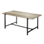 Found & Fable Loggy Wood & Metal Dining Table, 71"