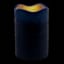 Honeybloom Dark Blue Wax LED Pillar Candle with 6 Hour Timer, 4x6