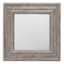 3-Piece Light Grey Square Wall Mirror Set, 10"