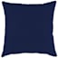 Navy Blue Canvas Square Outdoor Throw Pillow, 16"