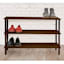 3-Tier Wooden Shoe Rack, Espresso Brown