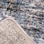 (A410) Strato Hatchure Blue Woven Shag Area Rug, 7.8x9.8