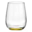 Set of 4 Tri-Color Stemless Wine Glasses, 15oz