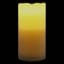 Honeybloom Grey Ombre Wax LED Pillar Candle with 6 Hour Timer, 3x6