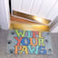 Wipe Your Paws Gray Doormat, 18x30