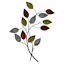 Leaves Metal Wall Art, 10x13