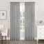 Emily Charcoal Grey Rod Pocket Sheer Voile Curtain Panel, 84"