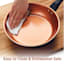 Farberware Glide Copper Ceramic Nonstick 2-Pack Black Frying Pans, 9.25"/11.25"