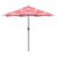 Coral Lotus Round Crank & Tilt Steel Patio Umbrella, 7.5'