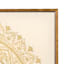 Glass Framed Gold Mandala Wall Art, 18"