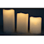Set of 3 White LED Pillar Candles with 6 Hour Timer