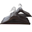 20-Piece Wood Suit Hangers, Espresso