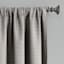 Sun Zero Soraya Grey Thermal Lined Rod Pocket Blackout Curtain Panel, 63"