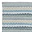 Blue Striped Cotton Chenille Accent Rug, 20x32