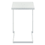 Grammercy Steel Slat Patio C-Table, White