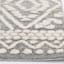 (B684) Found & Fable Grey House Tribal Woven Area Rug, 5x7