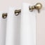 Tremont White Thermal Room Darkening Grommet Curtain Panel, 84"