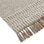 (B685) Tracey Boyd Natural Dunne Fringe Area Rug, 5x7