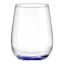 Set of 4 Tri-Color Stemless Wine Glasses, 15oz