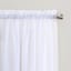 Emily White Rod Pocket Sheer Voile Curtain Panel, 84"