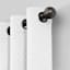 Crosby St. Sullivan White Shrink Yarn Light Filtering Grommet Curtain Panel, 84"